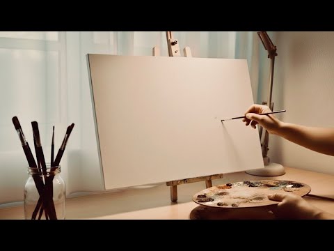 Видео: Как нарисовать осенний ручей 🍂 | Пошаговая инструкция по рисованию акрилом для начинающих