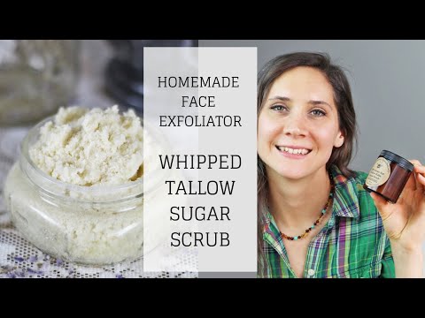 Видео: Домашний отшелушивающий скраб для лица | СКРАБ ИЗ ВЗБИТОГО ЖИРА И САХАРА | Bumblebee Apothecary