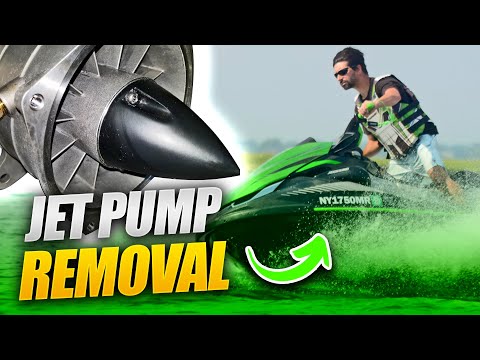 Видео: Снятие водометного насоса | Kawasaki Ultra 250 260 300 310 LX 15F SXR STX 160