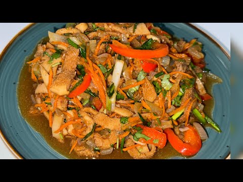 Видео: Салат из ТРЕБУХИ!!! Просто и вкусно!😋😋😋