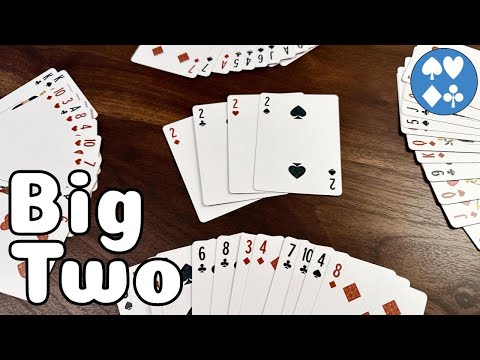 Видео: Как играть в Big Two: мою ЛЮБИМУЮ карточную игру со сбросом карт!
