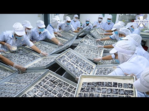 Видео: Массовое производство на заводе по производству закусок из морских водорослей в Таиланде