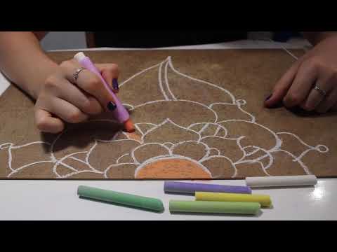 Видео: АСМР РИСУЮ МЕЛОМ!!! Мурашки и триггеры Asmr drawing with chalks