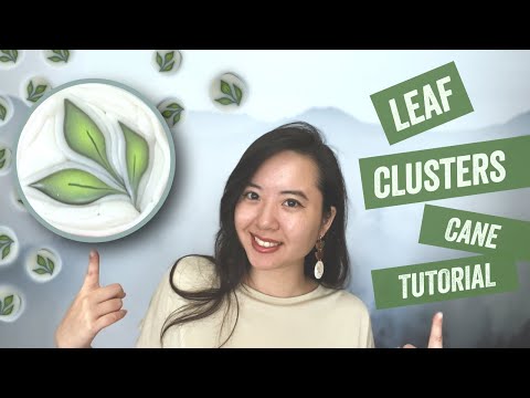 Видео: Листовые кластеры | Мастер-класс по созданию трости из полимерной глины