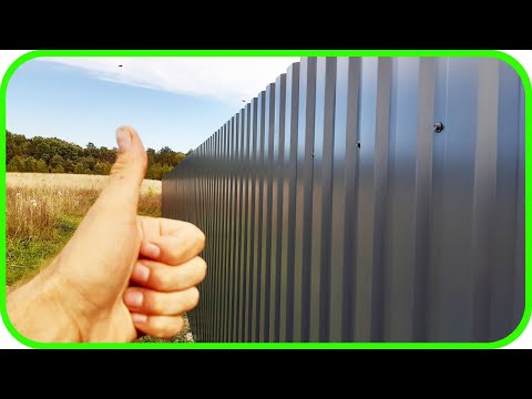 Видео: ЗАБОРЫ МАСТЕРОВИТ - Забор из профлиста!