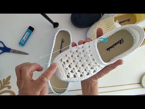 Видео: Тапочки тоқу.  Аяқ киім тоқу. Вязание тапочки