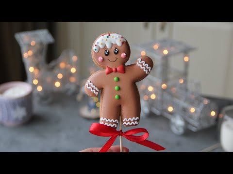 Видео: Делаем пряничного человечка / пряники на новый год
