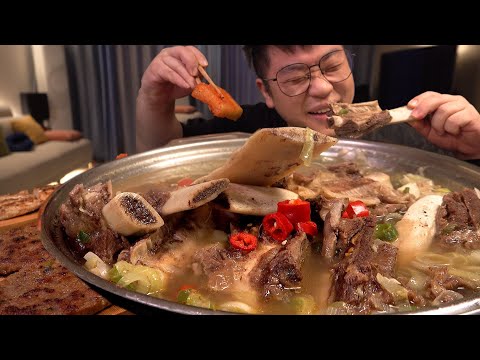 Видео: k food Корейское представление о еде, гальбитанг Традиционная мук-банг