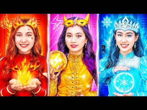 Видео: Огонь, Лёд И Гром В Школе! Бедная Vs Богатая Vs Гига Богатая Ученика