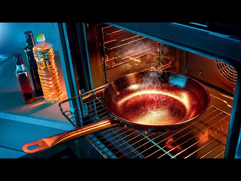 Видео: Антипригарное покрытие для чугунной сковороды: для чего это надо и как сделать правильно.