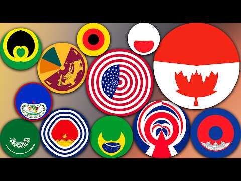 Видео: Флаги в стиле Little Planet (от 0 до 60 флагов)