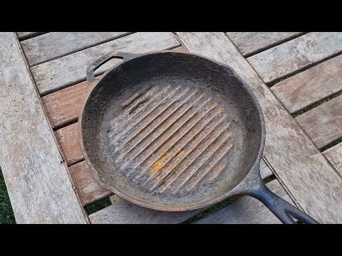 Видео: 2. Как восстановить старую ржавую чугунную сковородку. Пиролиз.