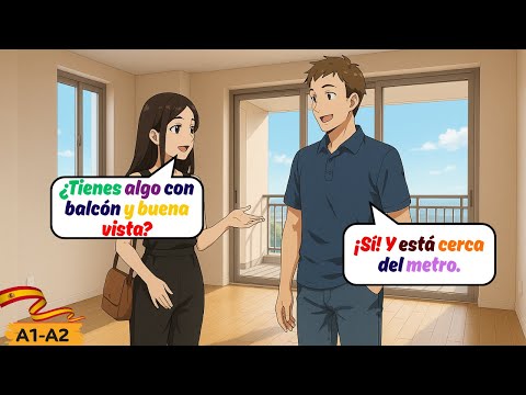 Видео: Реальный испанский диалог по аренде квартиры в Испании (A1–A2)