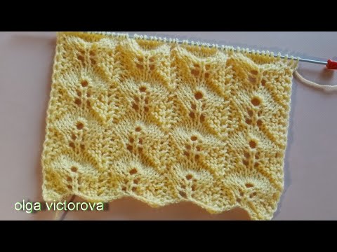 Видео: НУ КАК НЕ ВЛЮБИТЬСЯ В ТАКУЮ КРАСОТУ! ОЧАРОВАТЕЛЬНЕЙШИЙ АЖУРНЫЙ УЗОР 934 Вязание Узоры спицами