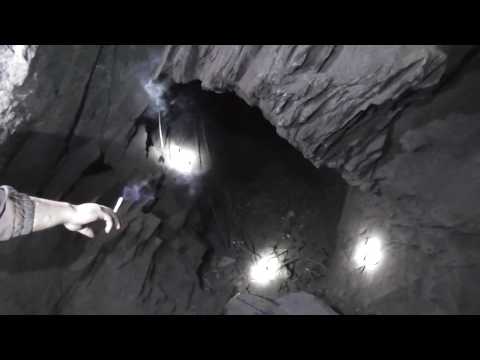 Видео: шахта Гвардейская отработанный горизонт 1032м .