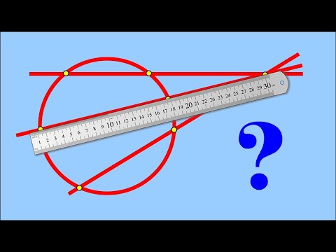 Видео: Как с помощью одной линейки построить касательную к окружности?