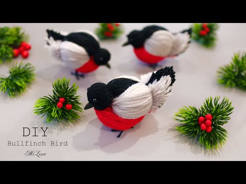 Видео: 🐦 СНЕГИРЬ из ниток 🌻🐦 The cutest BULLFINCH of yarn 🐦