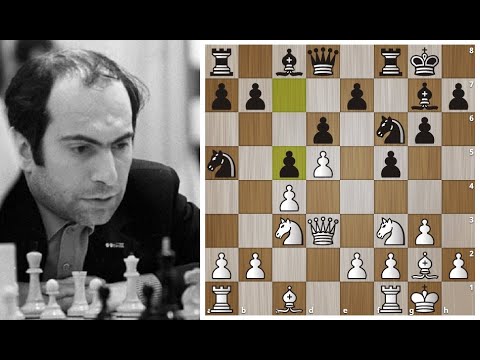 Видео: Михаил Таль проводит атаку по белым полям в Голландской защите! Ленинградский вариант. Шахматы.