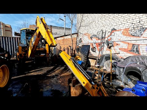 Видео: Самый легкий метод демонтажа телескопа!Замена направляющих телескопа JCB 3CX.Советы по обслуживанию!