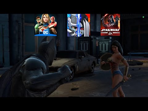 Видео: Batman и Wonder Woman се сбиха.Три random mobile games.