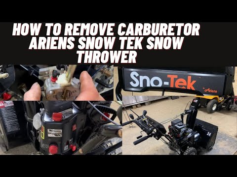 Видео: Как снять карбюратор снегоочистителя Ariens Snow Tek