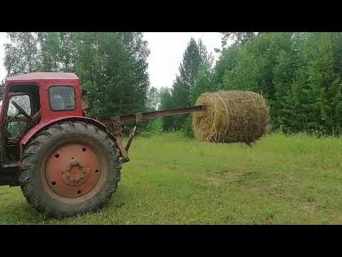 Видео: пика для погрузки рулонов на т-40