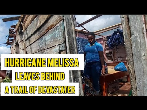 Видео: Ураган Мелисса нанес ущерб инфраструктуре острова Сент-Элизабет.