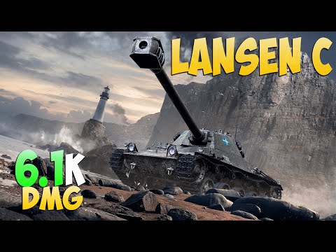 Видео: Lansen C - 4 Kills 6.1K DMG - Неровный! - Мир Танков