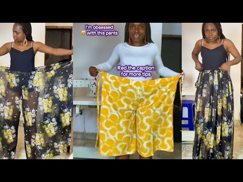 Видео: БЕЗ РЕЗИНКИ, БЕЗ МОЛНИИ 👌Как сшить брюки-палаццо большого размера с широкими штанинами