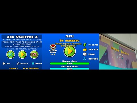 Видео: Acu 100% | Първият ми classic екстрим демон | 13 дена за да го мина (5 от телефона и 8 от компютъра)