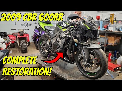 Видео: Восстановление разбитого CBR 600RR (полный цикл от начала до конца)