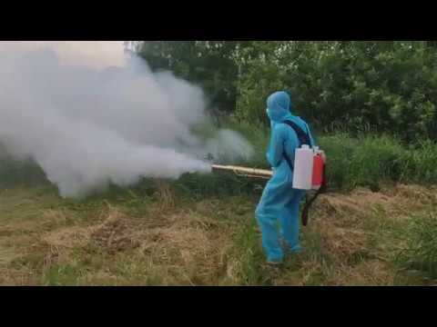 Видео: Аэрозольный генератор горячего тумана в действии