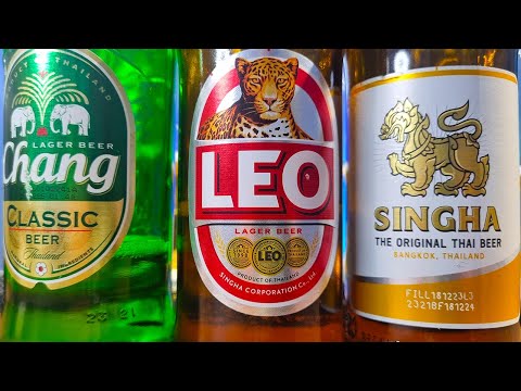 Видео: Что вкуснее? Пиво из Тайланда Chang, LEO и Singha