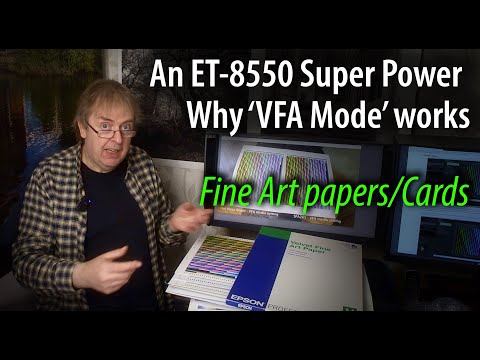 Видео: Супермощный ET-8550. Почему режим печати VFA так хорош для матовой и художественной бумаги, а так...