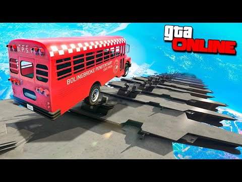 Видео: 100 АВИАНОСЦЕВ VS АДСКИЙ СПУСК! ВЫЖИТЬ НЕВОЗМОЖНО! ТРОПА ИЗ ГИГАНТСКИХ АВИАНОСЦЕВ В GTA 5 ONLINE