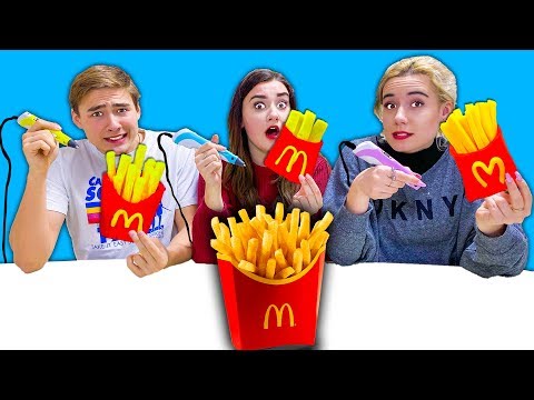 Видео: КТО ЛУЧШЕ НАРИСУЕТ ПРЕДМЕТ 3D РУЧКОЙ ЧЕЛЛЕНДЖ !
