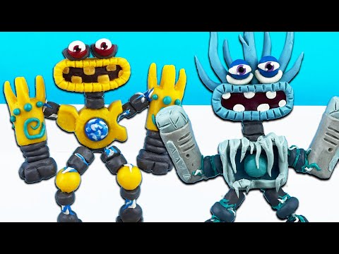 Видео: Вуббокс (Wubbox) Монстры коробас. БОССЫ из My Singing Monsters. Фигурки из пластилина ▶ Лепка ОК
