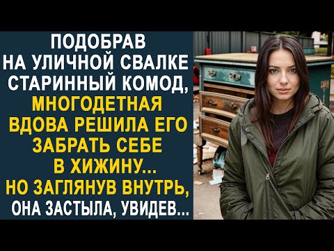 Видео: Подобрав на свалке старинный комод, вдова решила его забрать себе в хижину. Но заглянув внутрь...
