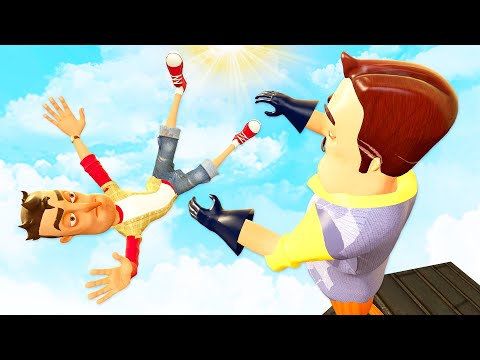 Видео: Hello Neighbor: Рэгдолл Прыжки и Падения [GMOD | Fedhoria] - Серия 76