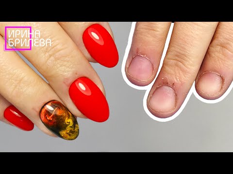 Видео: Ногти ГРЫЗУНА 💅 Наращивание ОБКУСАННЫХ ногтей