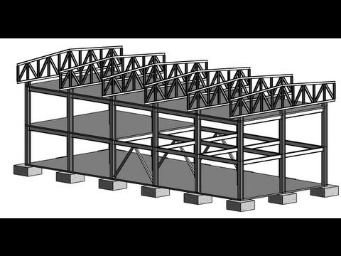 Видео: Моделирование фермы для каркасной конструкции