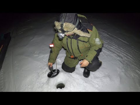 Видео: ЗИМНЯЯ НОЧНАЯ РЫБАЛКА / WINTER NIGHT FISHING