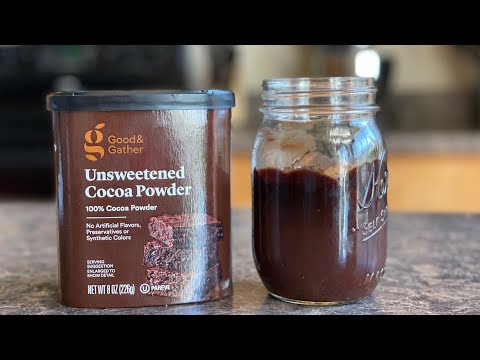 Видео: Как приготовить простой шоколадный сироп без сахара