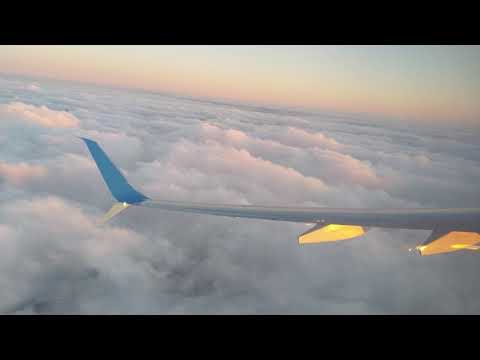 Видео: Посадка в Перми. Рассвет над Камой