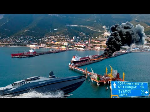 Видео: "Горит! Порт взорвали!" Туапсе: БЭКи прорвались к причалу! Таганрог в ауте: Слабые места горят сами!