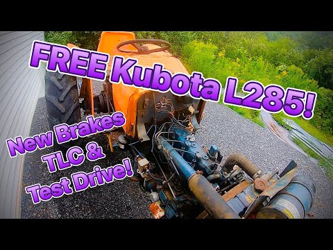 Видео: Часть 2: Восстановление нашего БЕСПЛАТНОГО дизельного трактора Kubota L285! Тормоза, электрика и ...