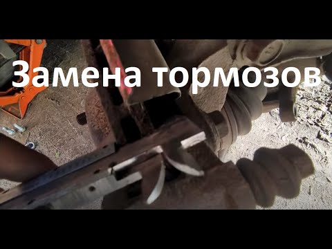 Видео: Замена передних тормозов Toyota vitz