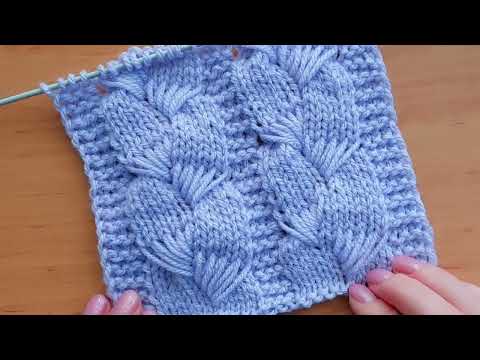 Видео: Красивый 👍 узор спицами для жилета, свитера, шапочки .