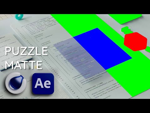 Видео: Puzzle Matte | Пазл Маски | Cinema 4D + Redshift → After Effects