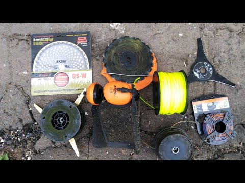 Видео: Stihl fs 450 Обзор дисков и катушек для триммера и кустореза. Review of discs and spools for trimmer